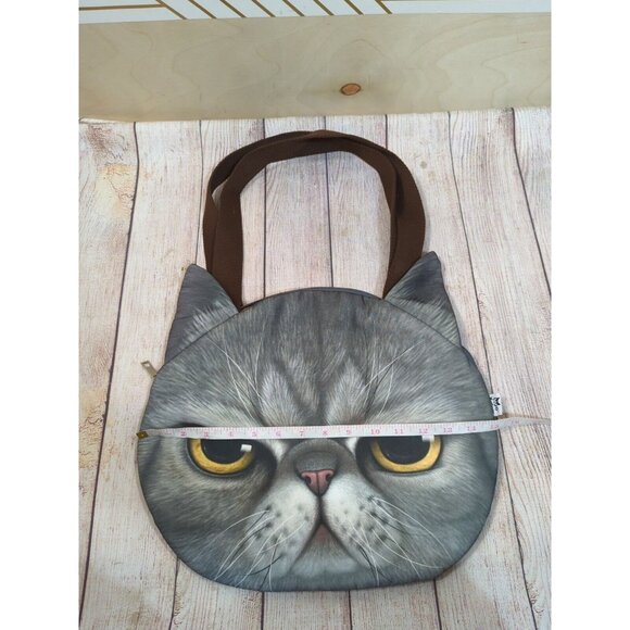 WO 2 X KITTY Grumpy Cat Bag High Definition Real Graphics Shoulder Bag - Picture 10 of 11